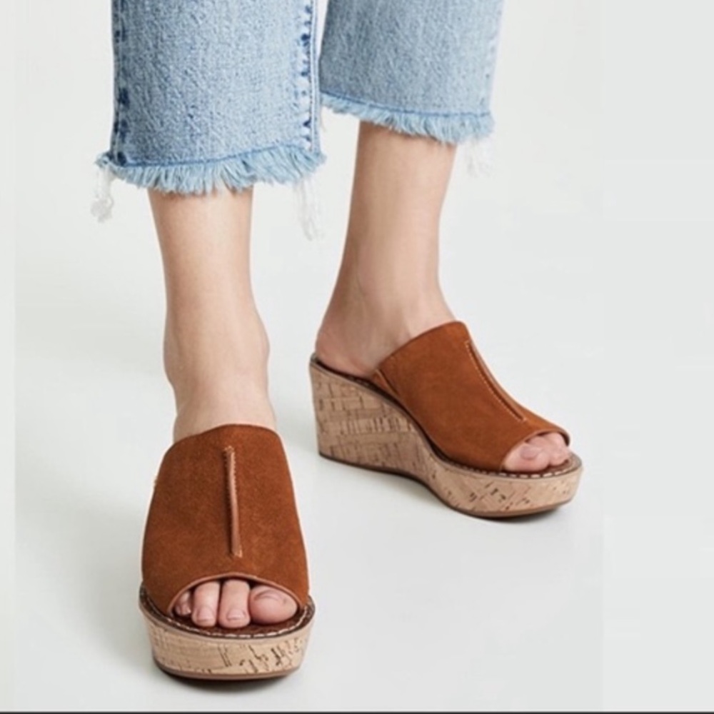 Sam Edelman Brown Wedge Sandals